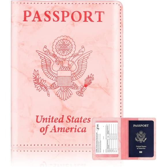 TOURSUIT Passport & Vaccine Card Holder Combo Travel Document Holder Case Cover